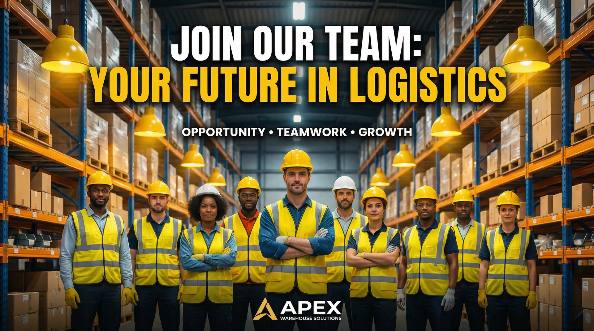 黄色仓库 - 仓管员招募海报